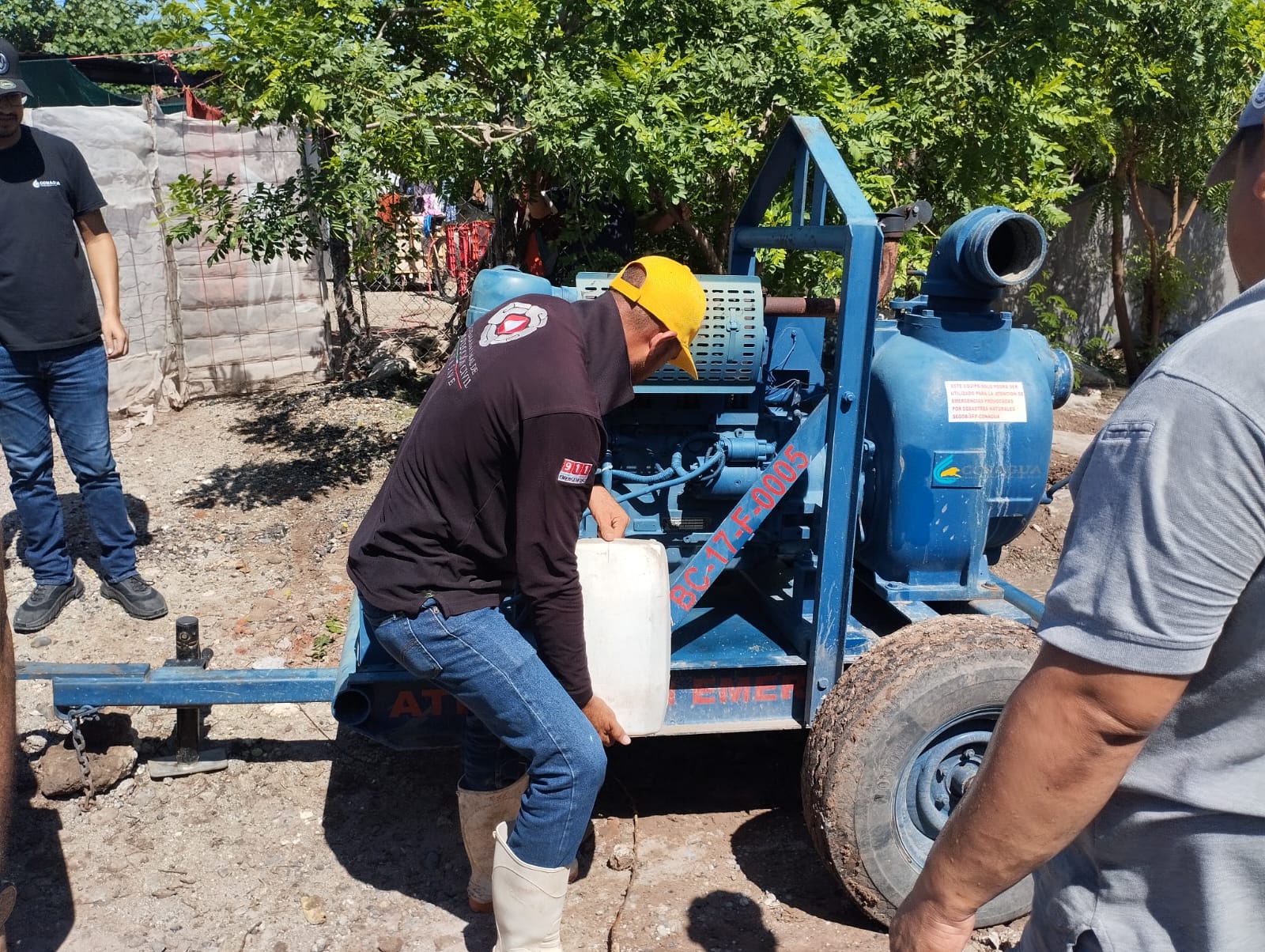 diversas acciones se realizan en Cortines tras el paso de la tormenta lorena