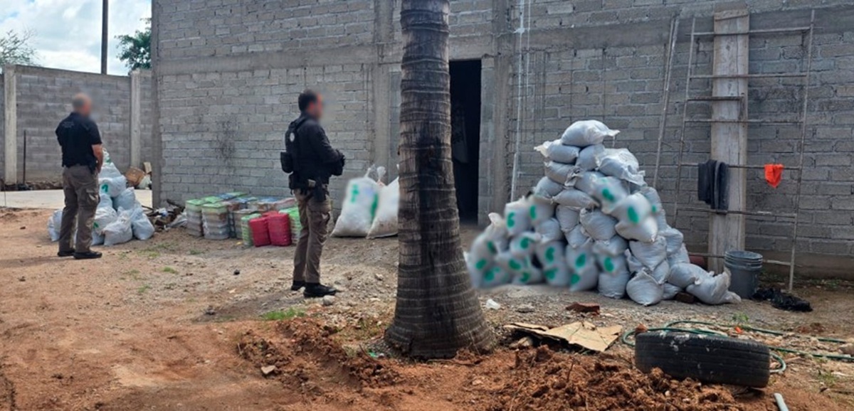 Aseguran droga en Los Cedros, en Culiacán, Sinaloa