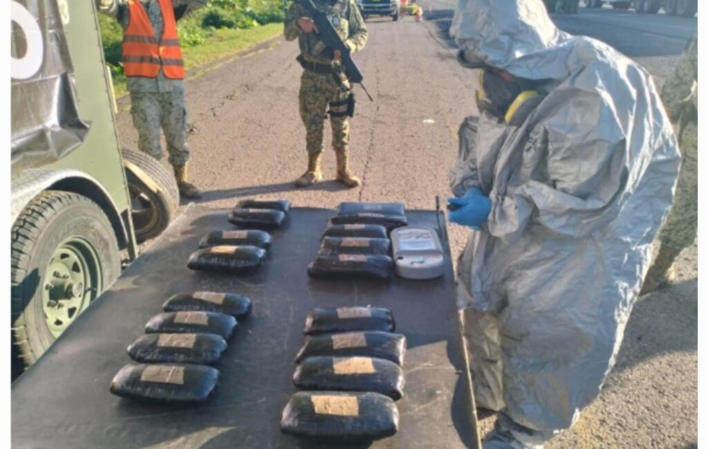 Droga asegurada en el puesto militar 'El Desengaño'