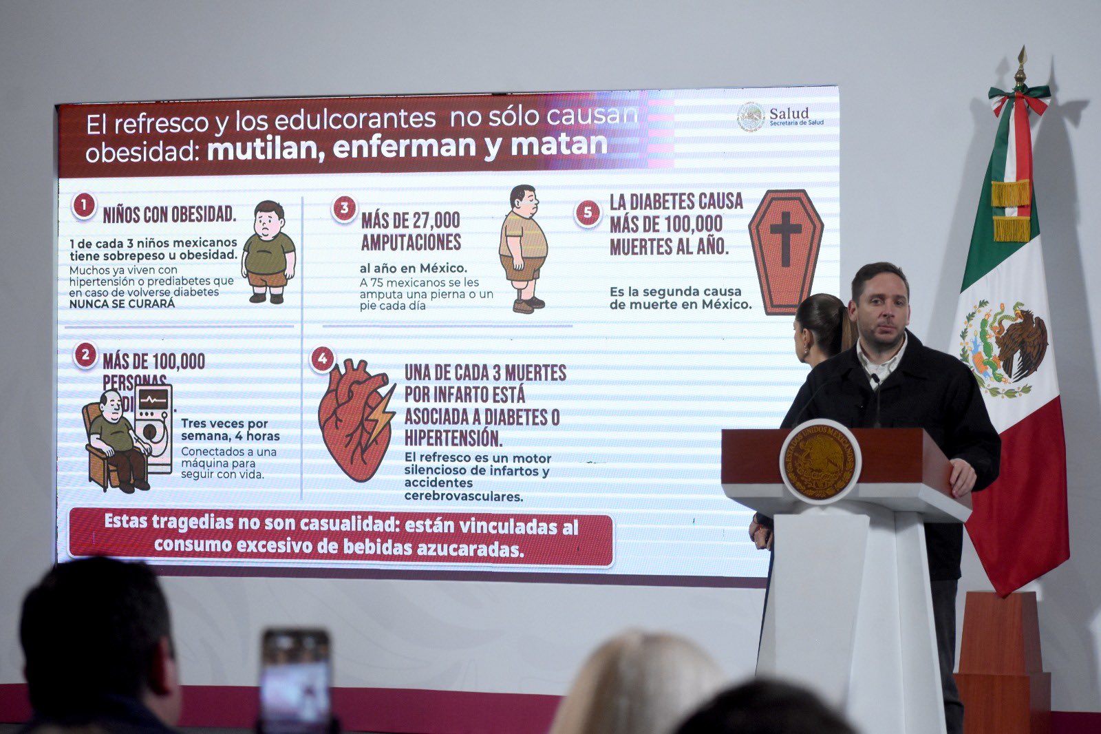 Eduardo Clark en conferencia 'mañanera'