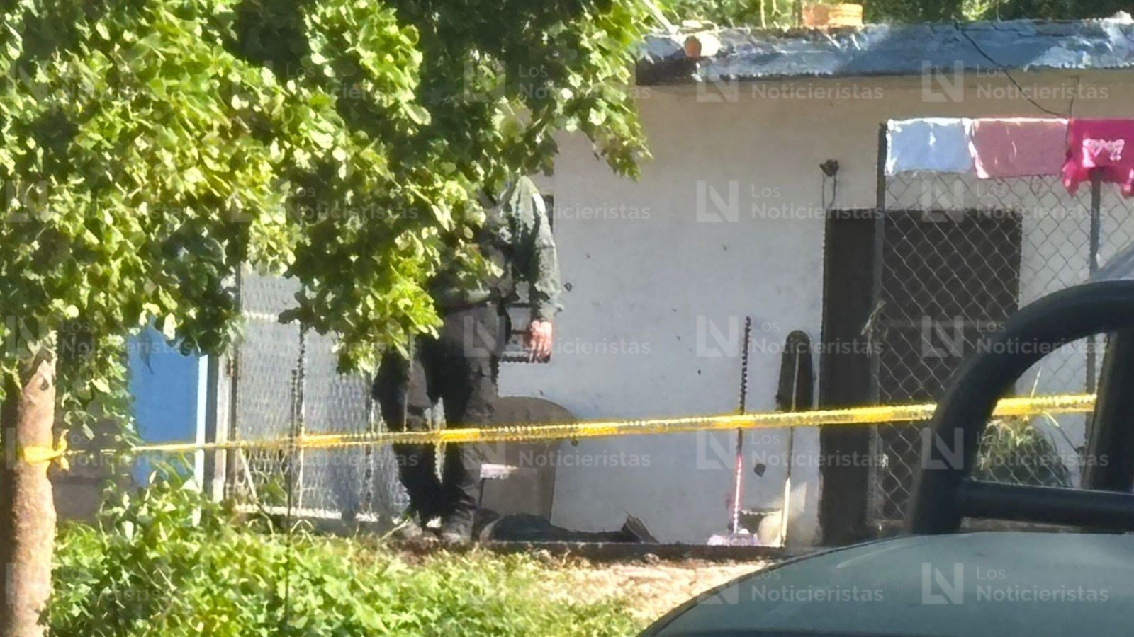 Soldados en el hecho de un ejecutado en Culiacán