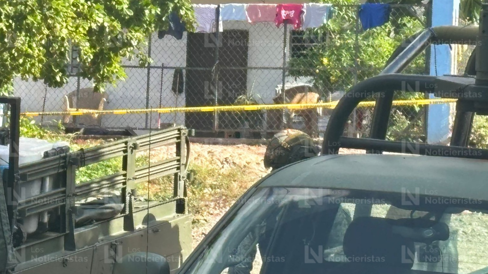 Soldados en el hecho de un ejecutado en Culiacán