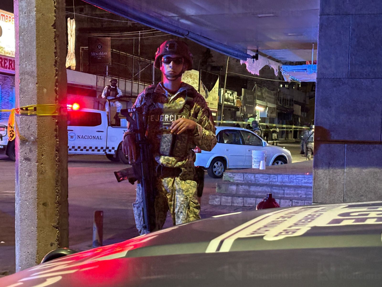 Ejército en mercadito Rafalel Buelna tras ejecución de un hombre