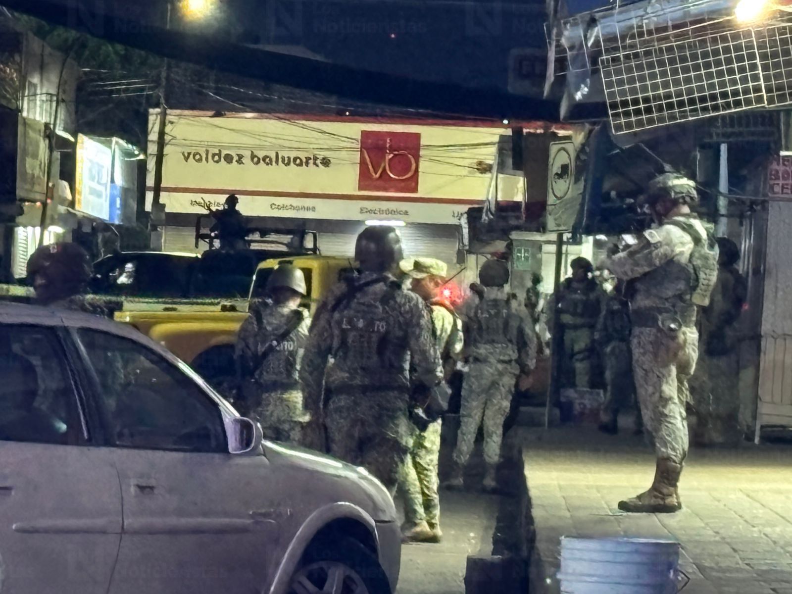 Ejército en mercadito Rafalel Buelna tras ejecución de un hombre