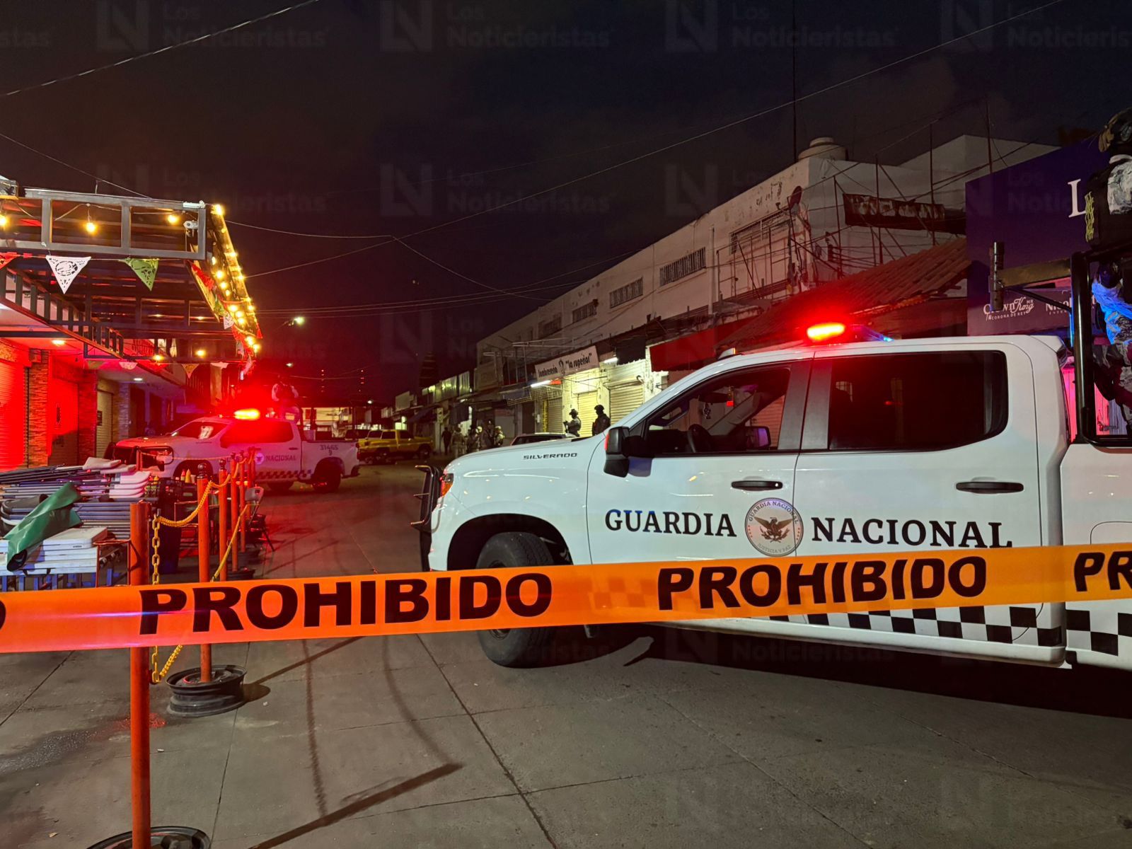Guardia Nacional en mercadito Rafalel Buelna tras ejecución de un hombre