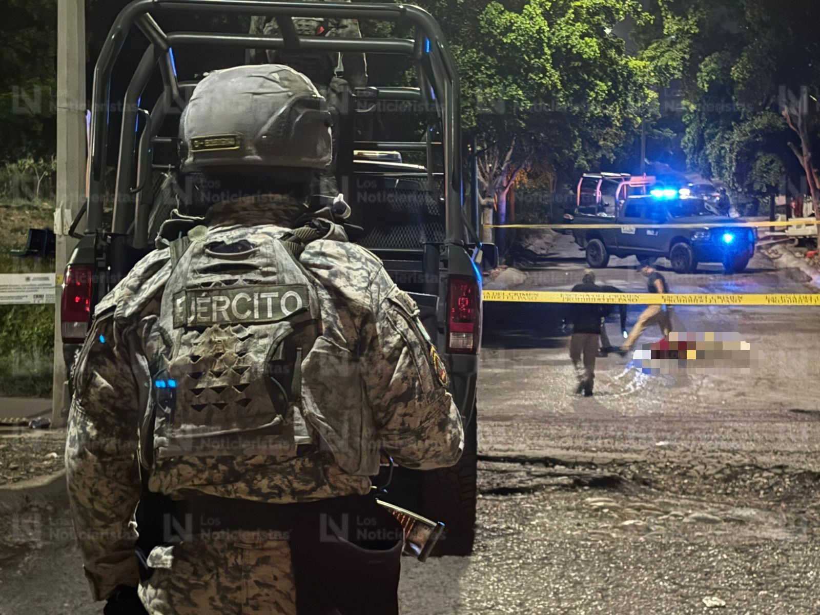 Ejército resguarda lugar donde un hombre fue asesinado en Culiacán