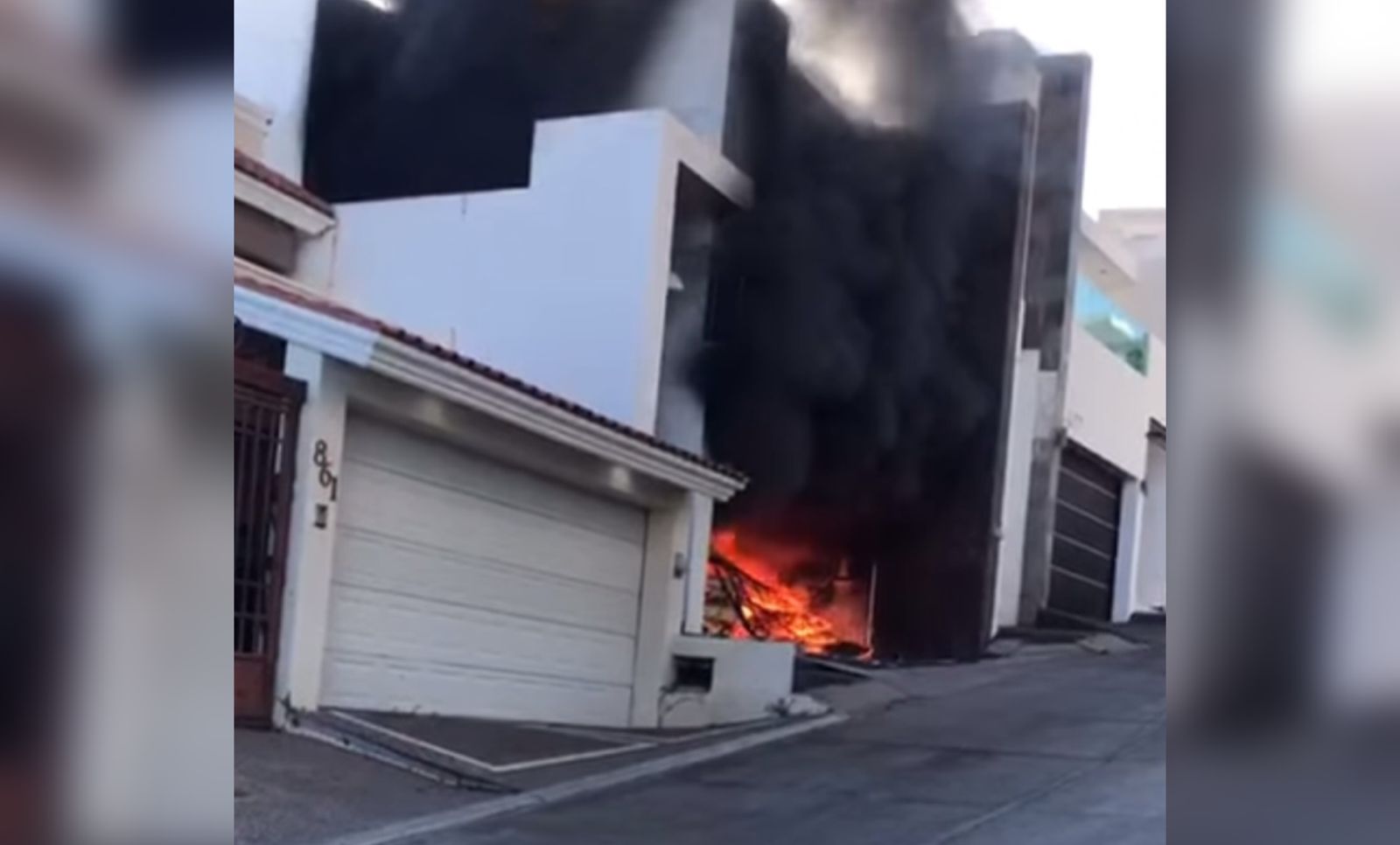 el incendio de la casa se aprecio a decenas de kilometros