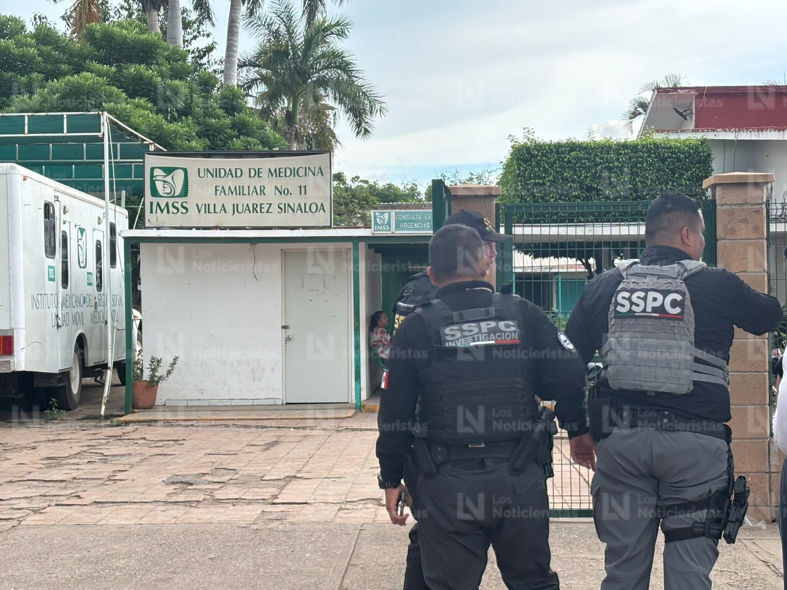 Elementos de SSPC en Villa Juárez, Navolato tras enfrentamiento