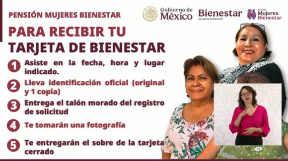 Bienestar entregará 2 millones de tarjetas a mujeres de 60 a 64 años entre el 7 de octubre y el 7 de noviembre
