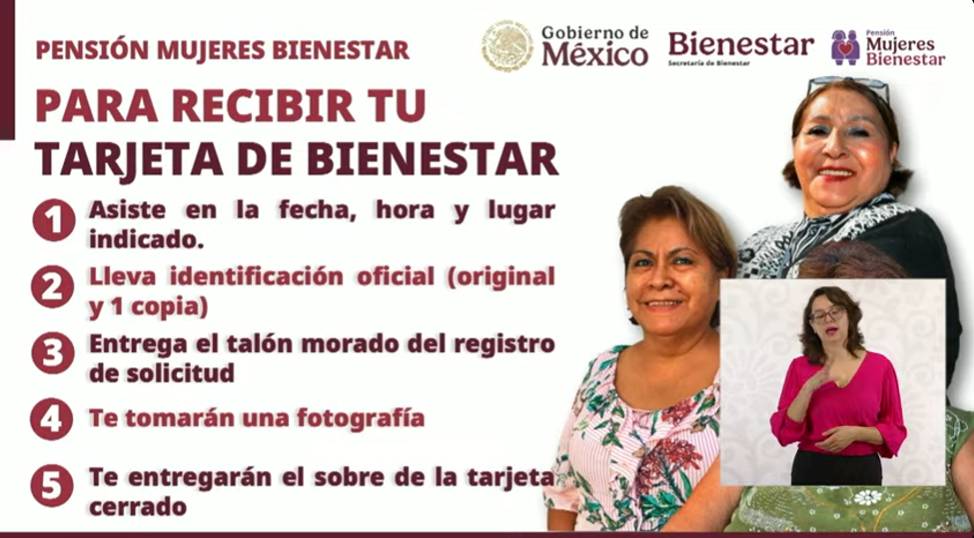 entrega tarjeta del bienestar