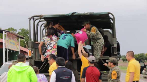 Son ya 140 los afectados en albergues de Ruiz Cortines, Guasave, por lluvias de “Lorena”
