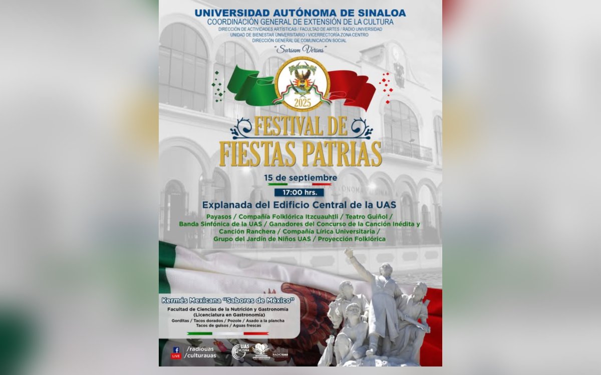 Festejos por el Día de la Independencia en la UAS