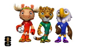 fifa presenta mascotas para el mundial 2026