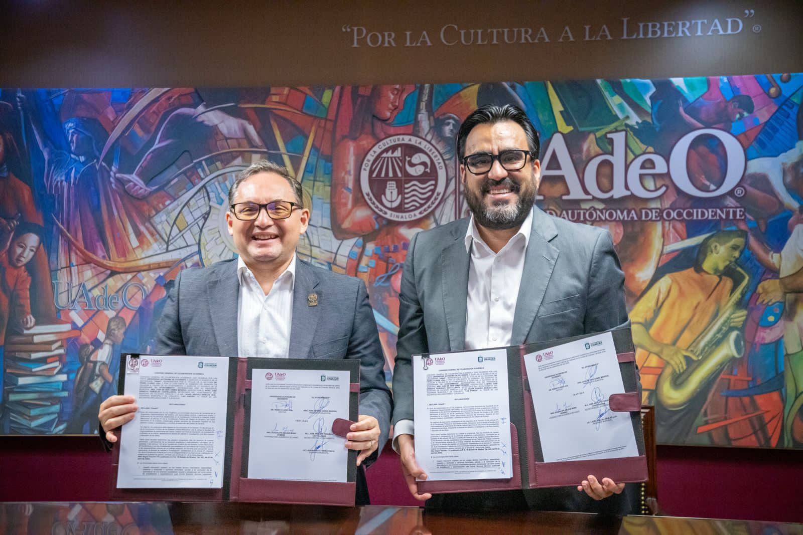 Rector de la UAdeO y alcalde de Guasave firman convenio
