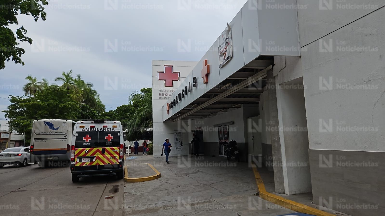fue en una base de cruz roja donde el herido de bala fue auxiliado