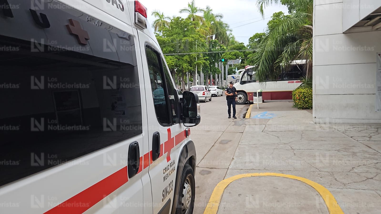 fue en una base de cruz roja donde el herido de bala fue auxiliado