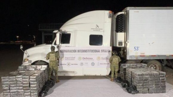 Aseguran 1.5 toneladas de metanfetaminas con valor de 425 mdp en Mazatlán, Sinaloa