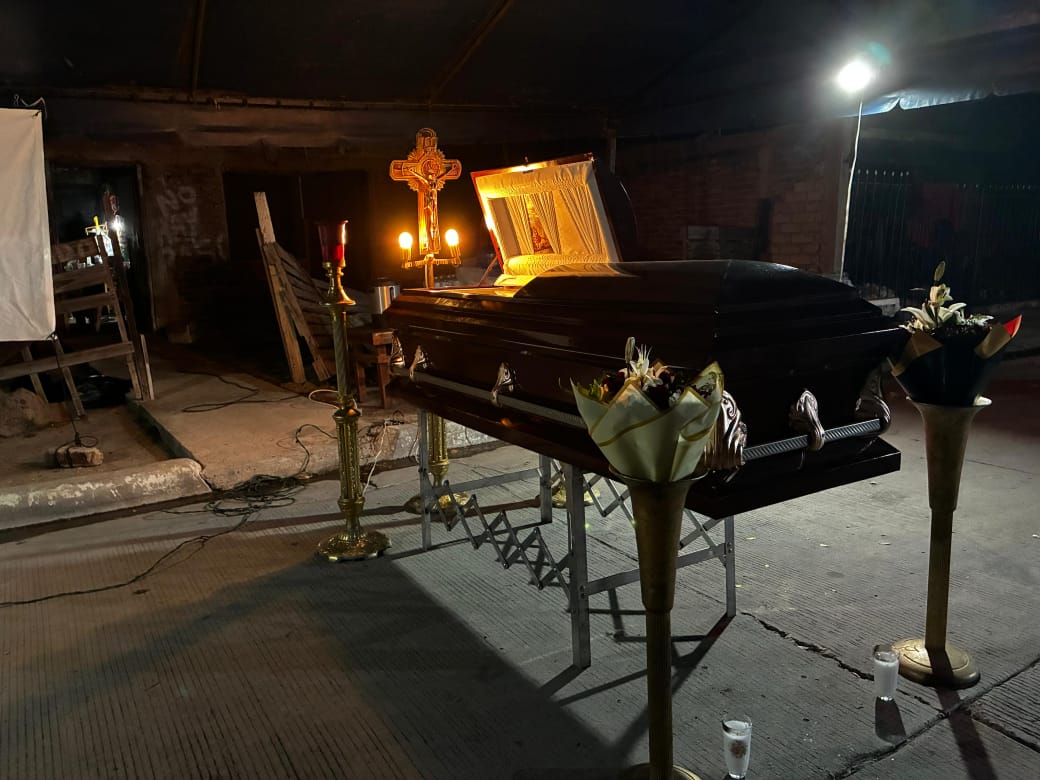Funeral de Juan de Dios Castro Ruiz, "El Huevo, en Los Mochis, Sinaloa