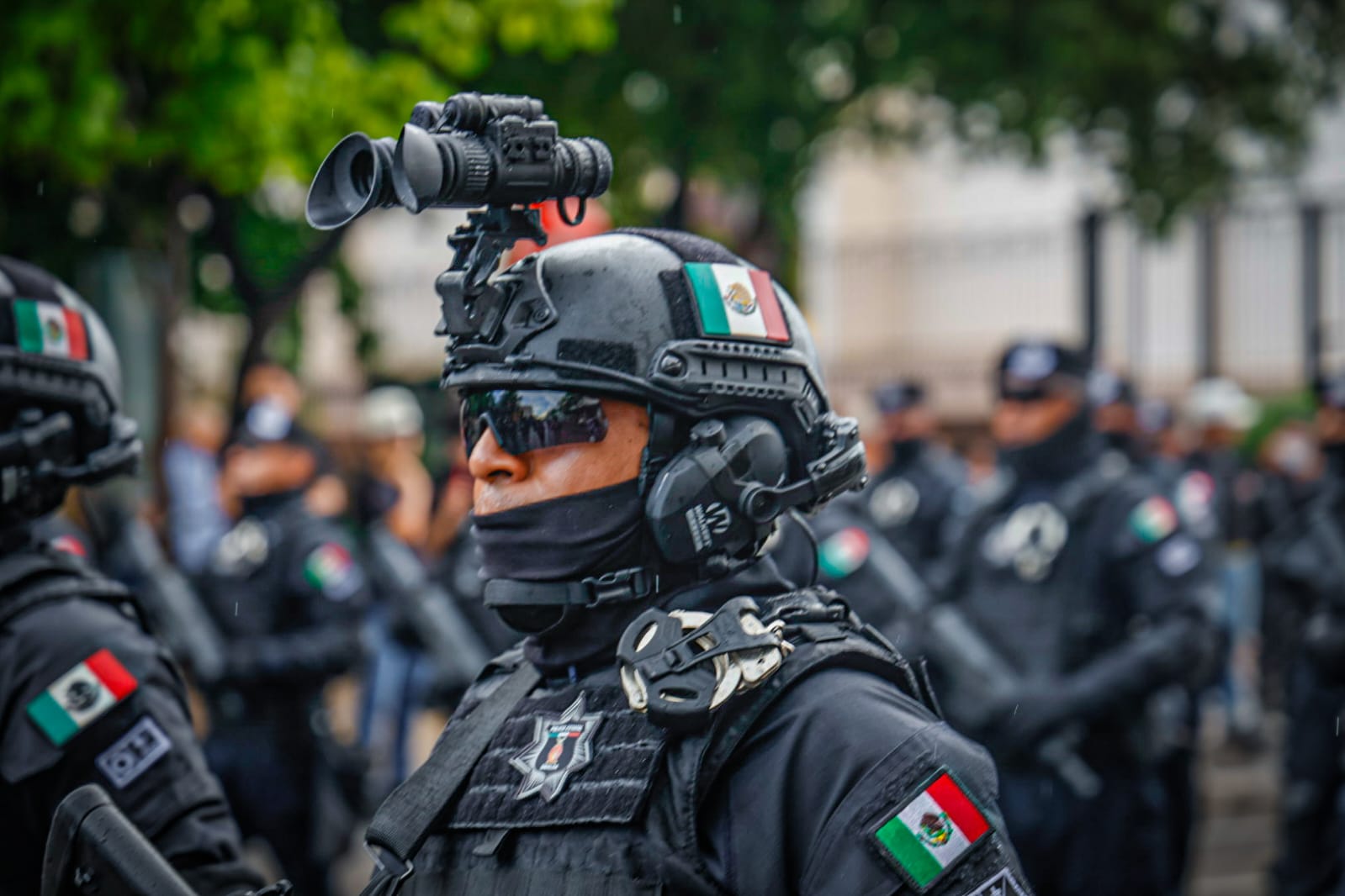 Grupo de Operaciones Especiales Sinaloa (GOES) en el desfile del inicio de la independencia de México