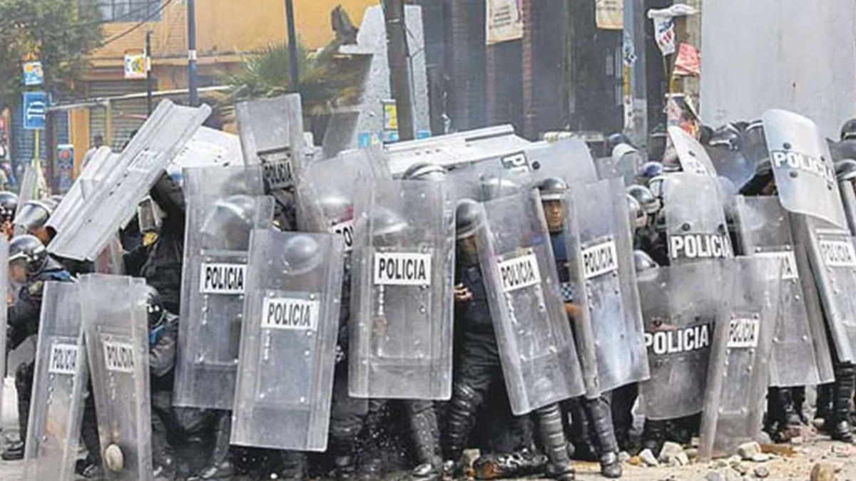 Granaderos de la Policía en México