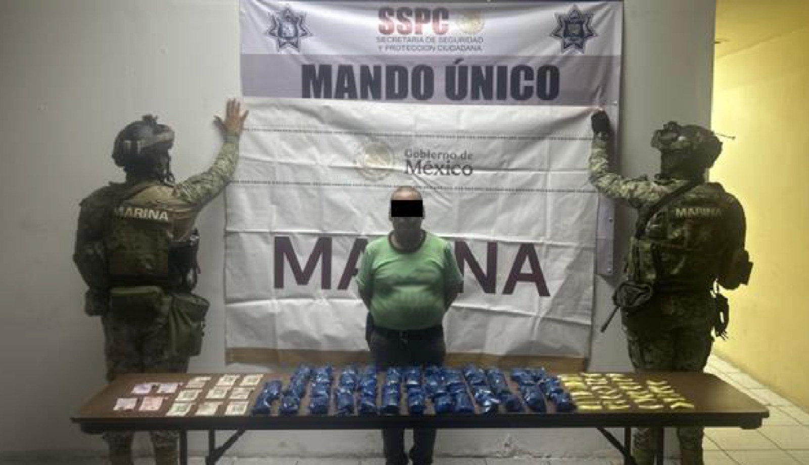 hombre detenido en navolato con envoltorios de droga