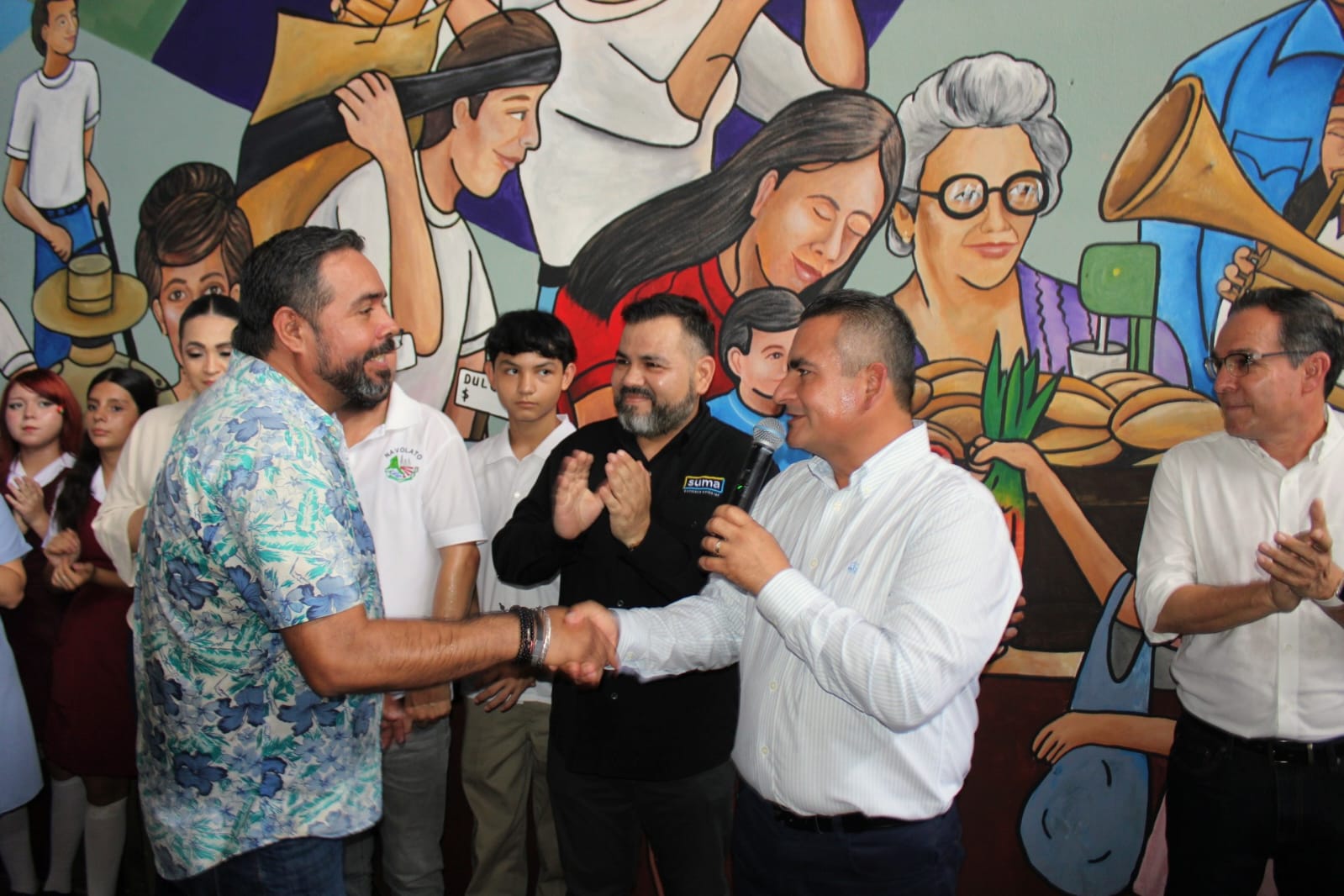 Inauguran mural Entre Canastas y Sonrisas, en Navolato