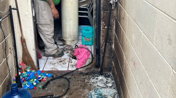 Se incendia vivienda del fraccionamiento Cañaveral en Los Mochis, Sinaloa