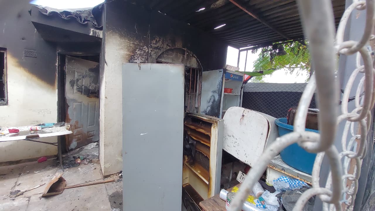 incendio en vivienda de alamos country en los mochis sin