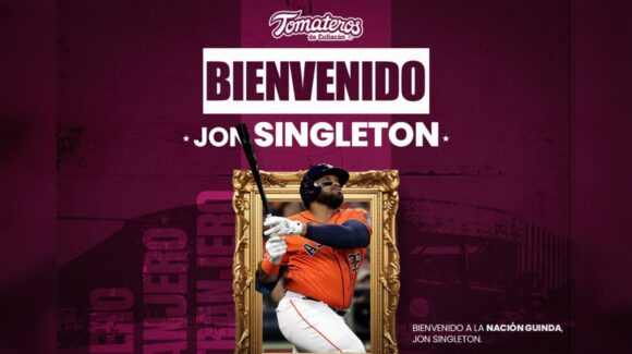 Tomateros de Culiacán anuncian a Jon Singleton como refuerzo