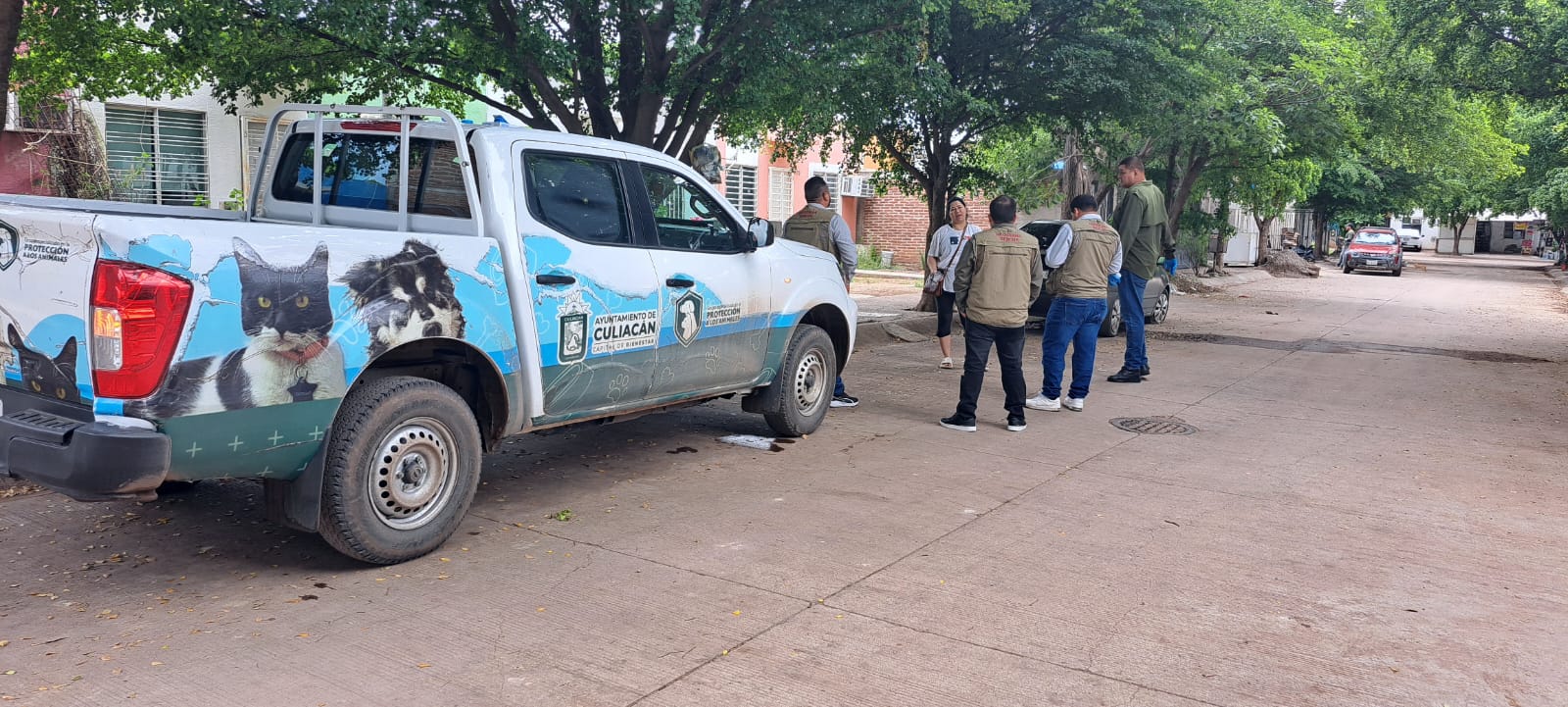 Jornada de fumigación contra garrapatas en San Fermín, Culiacán