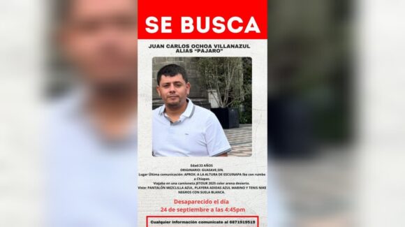Desaparece joven de Guasave, Sinaloa en su trayecto hacia Chiapas