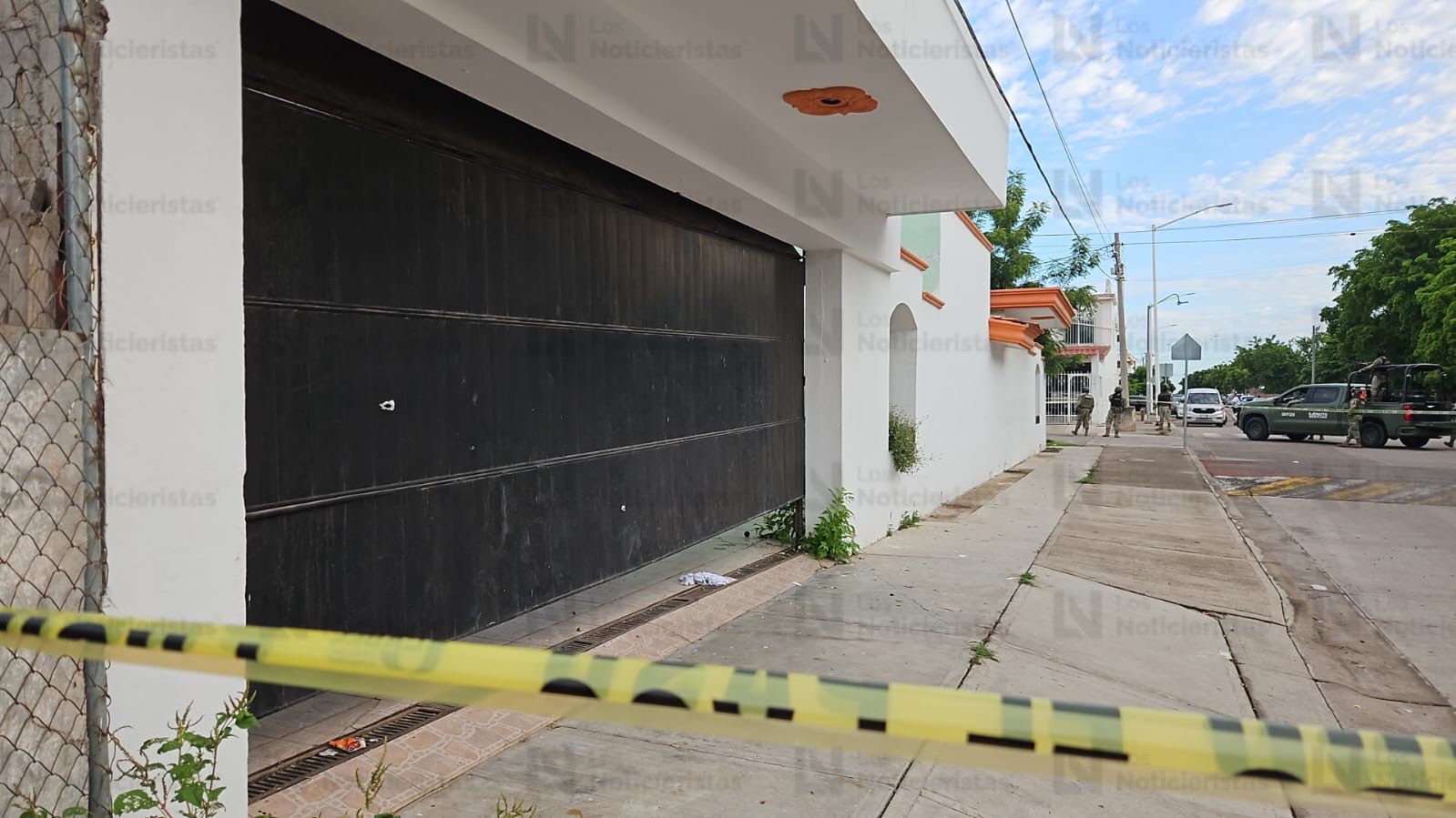 la escena del crimen fue asegurada por elementos del ejercito
