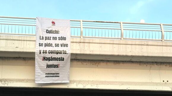 “Ánimo culichi, esto pasará”; aparecen mantas de paz en Culiacán, llaman a la reflexión