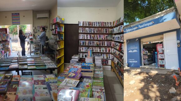 “No nos queremos rendir”, dice Juan Carlos, propietario de la librería Lizárraga, la única abierta al público en Guasave, Sinaloa