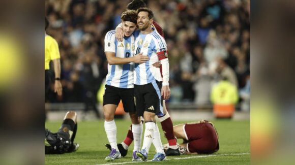 Messi dice adiós a las eliminatorias con doblete frente a Venezuela