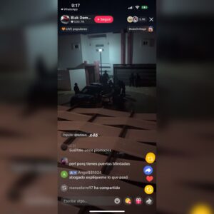 Hombres rodeados por policías en privada de Bugambilias en Culiacán transmiten en vivo en tiktok