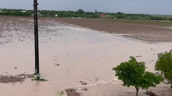 ¡Cayeron 292 milímetros en Ruiz Cortines! Así las lluvias de ‘Lorena’, en Guasave