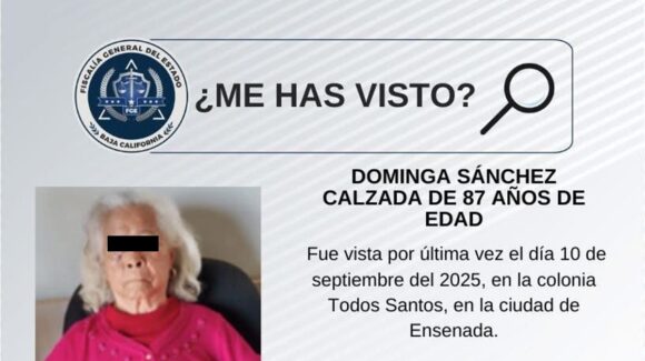 Localizan con bien en Ahome a adulta mayor que desapareció en Baja California