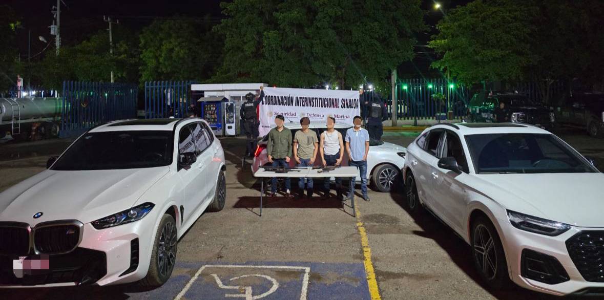 los detenidos fueron soprendidos en autos robados