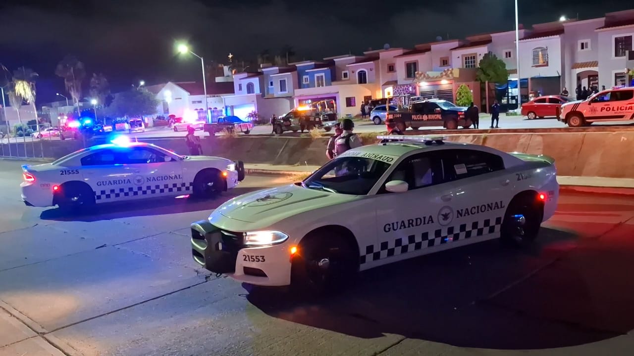 los elementos de la guardia nacional lograron someter a los pistoleros