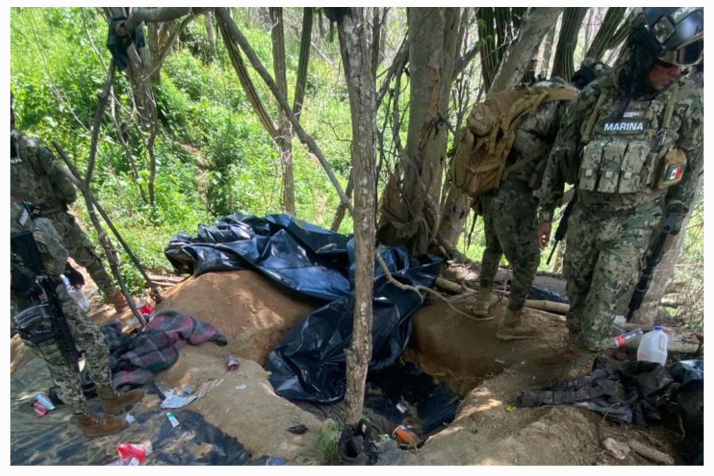 Campamento de sicarios en Mazatlán, Sinaloa
