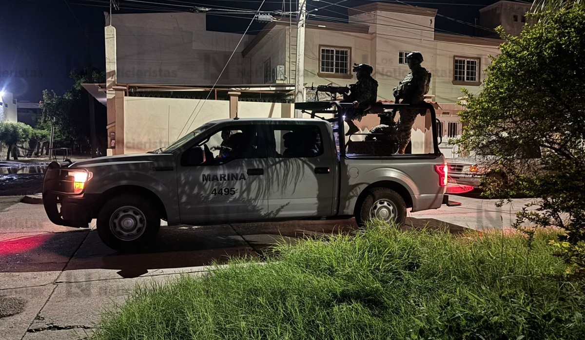Marina presente en operativo en privada Santa Sofía, en Culiacán, Sinaloa