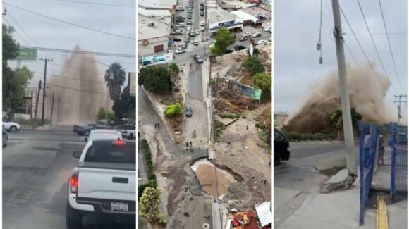 Megafuga deja sin agua a 632 colonias en Tijuana y Rosarito: ¿cuánto tardará la reparación?
