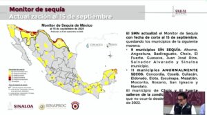 monitor de sequia actualizacion