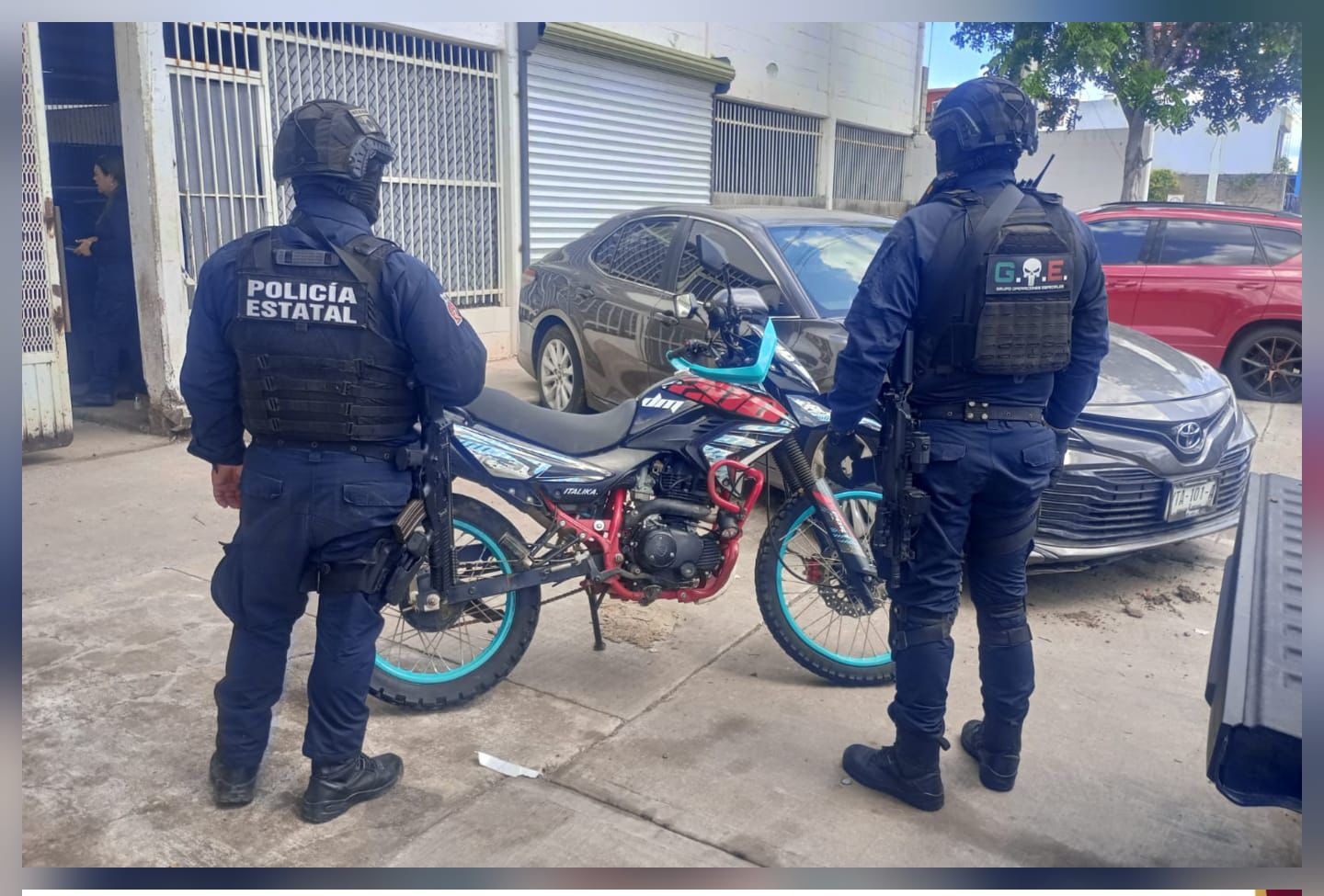 Moto asegurada en Culiacán