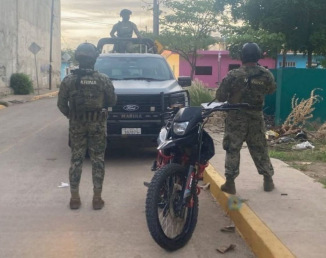 Moto asegurada en Mazatlán