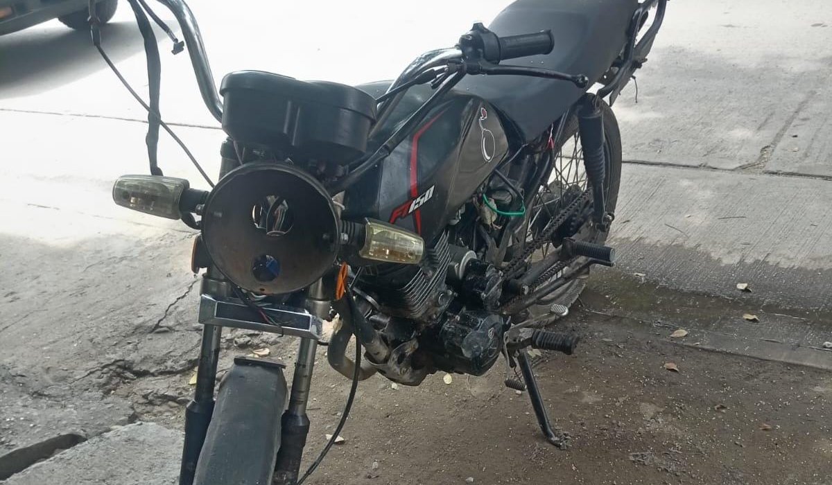 Moto asegurada en Mazatlán, Sinaloa