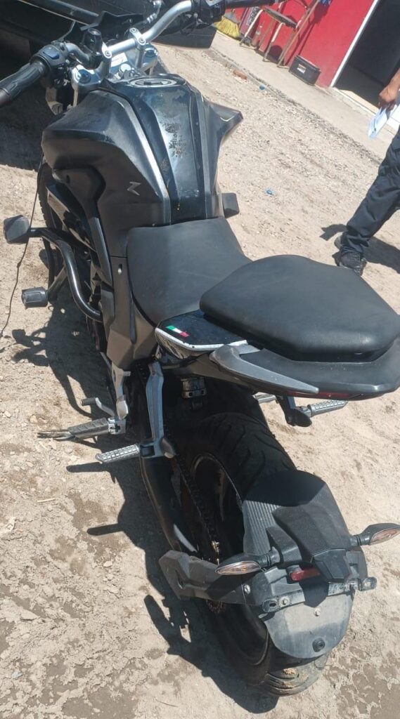 Moto recuperada en Mazatlán