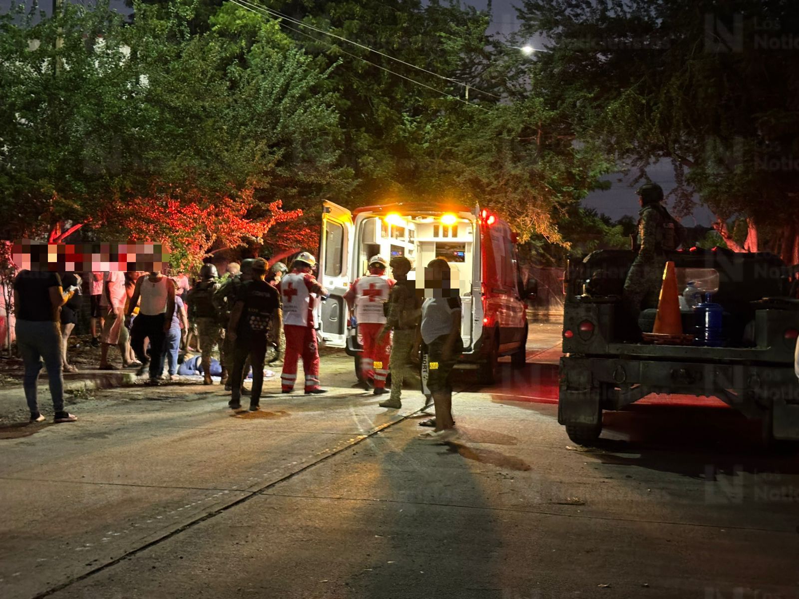 Mujer herida de bala en Valle de Amapa, en Culiacán, Sinaloa