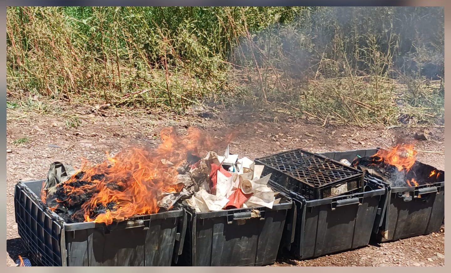 Autoridades aseguran objetos del delito en Sinaloa